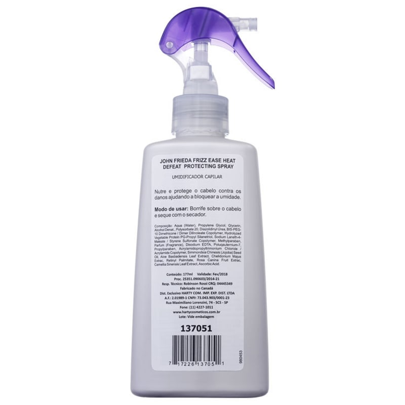 John Frieda Frizz-Ease Heat Defeat Protective Styling Spray - Finalizador 177ml