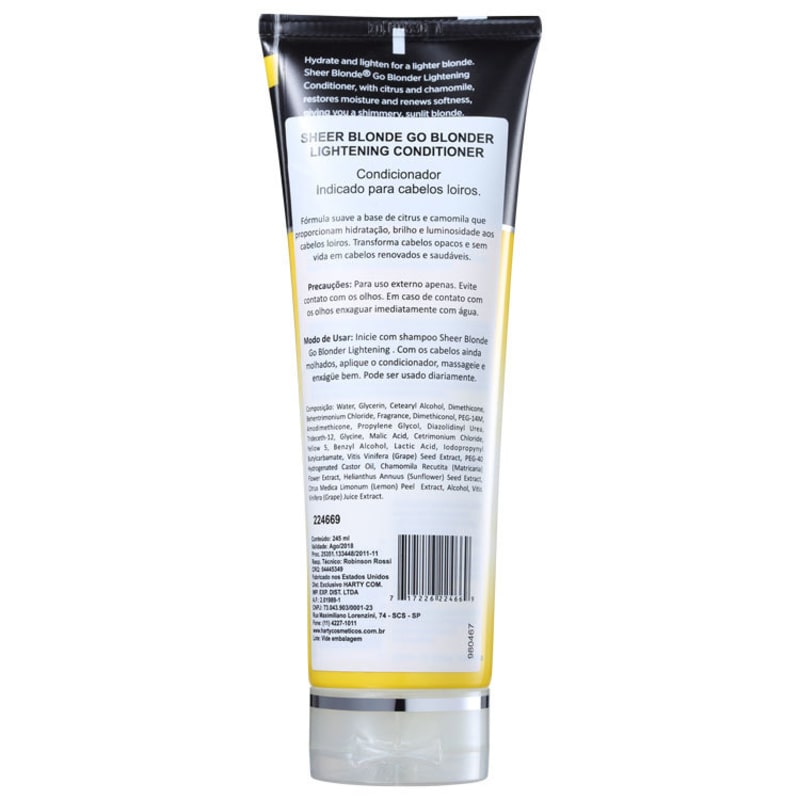 John Frieda Sheer Blonde Go Blonder Lightening Conditioner All Blondes - Condicionador 245ml