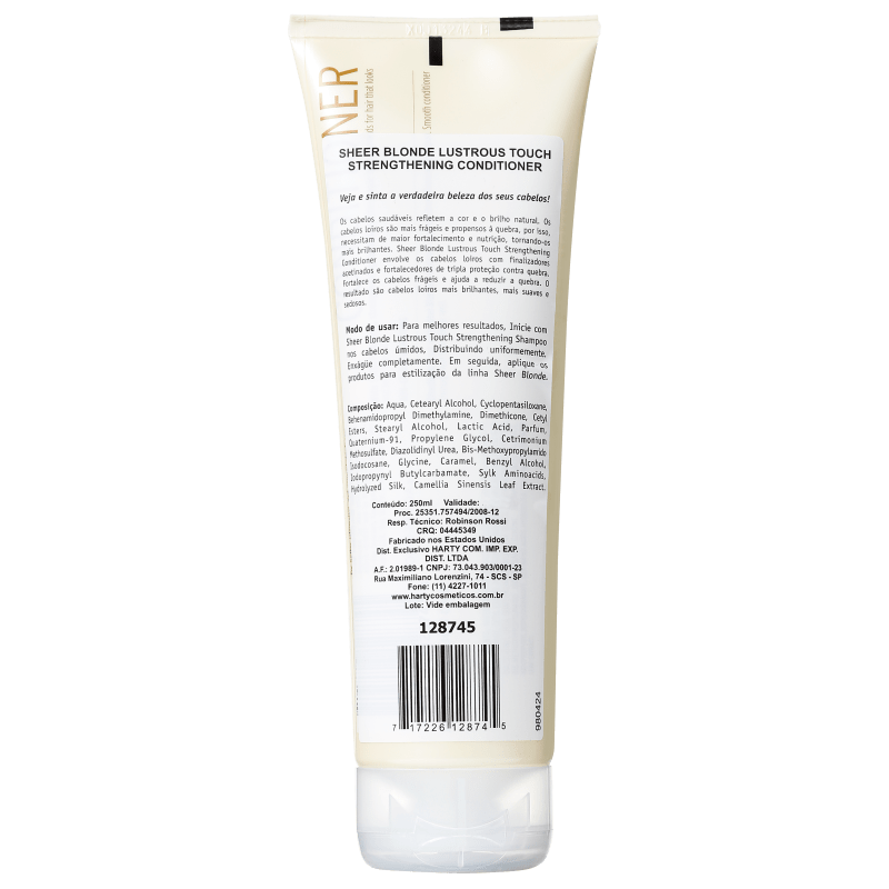 John Frieda Sheer Blonde Lustrous Touch Strengthening Conditioner - Condicionador 250ml