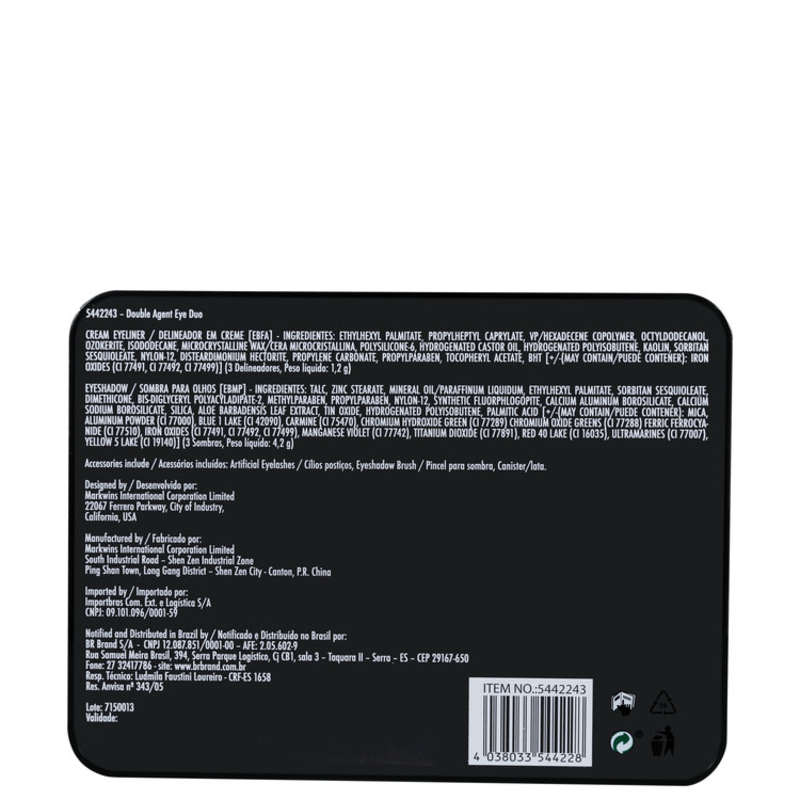 Markwins Double Agent Eye Duo Nemesis - Estojo de Maquiagem