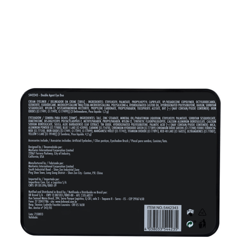 Markwins Double Agent Eye Duo Eye Spy - Estojo de Maquiagem