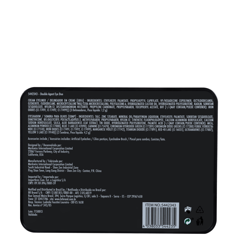 Markwins Double Agent Eye Duo Eye Spy - Estojo de Maquiagem