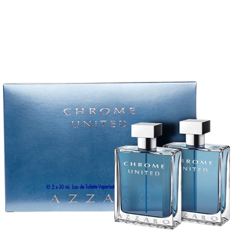 Conjunto Chrome United Azzaro Masculino - Eau de Toilette 2x30ml