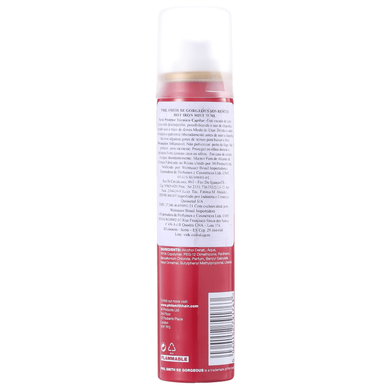 Phil Smith SOS Rescue Hot Iron Mist - Protetor Térmico 75ml