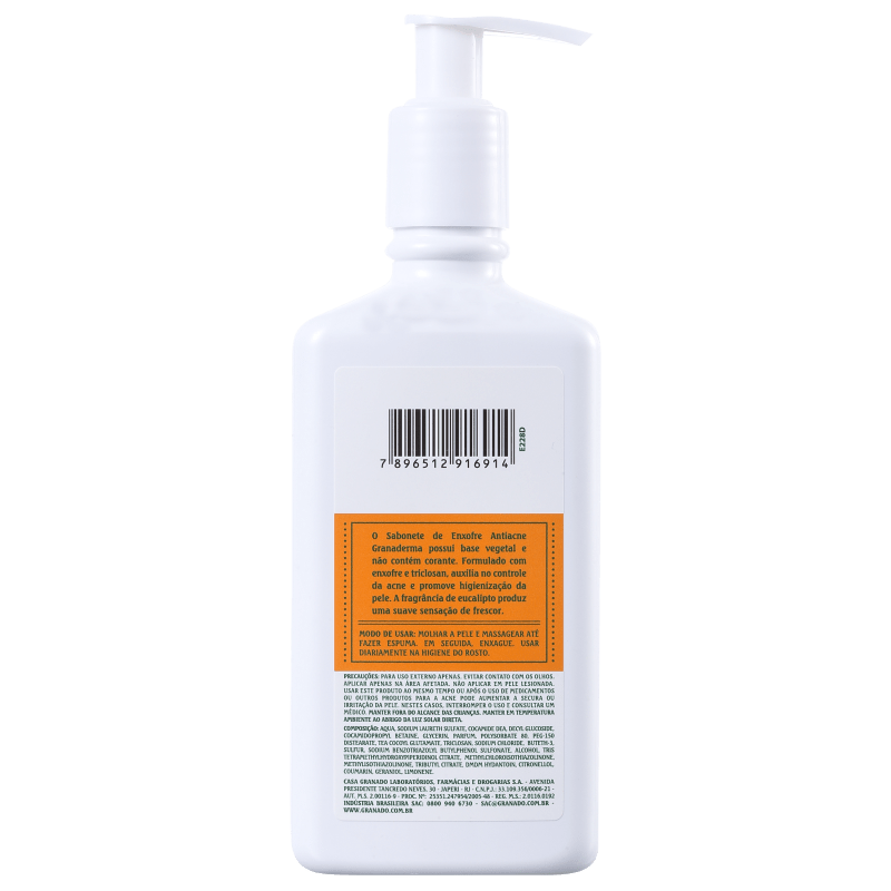 Granado Granaderma Oil-Control Enxofre - Sabonete Líquido para Acne 250ml