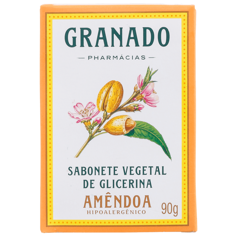 Granado Sabonete Vegetal de Glicerina e Amêndoas - Sabonete em Barra 90g