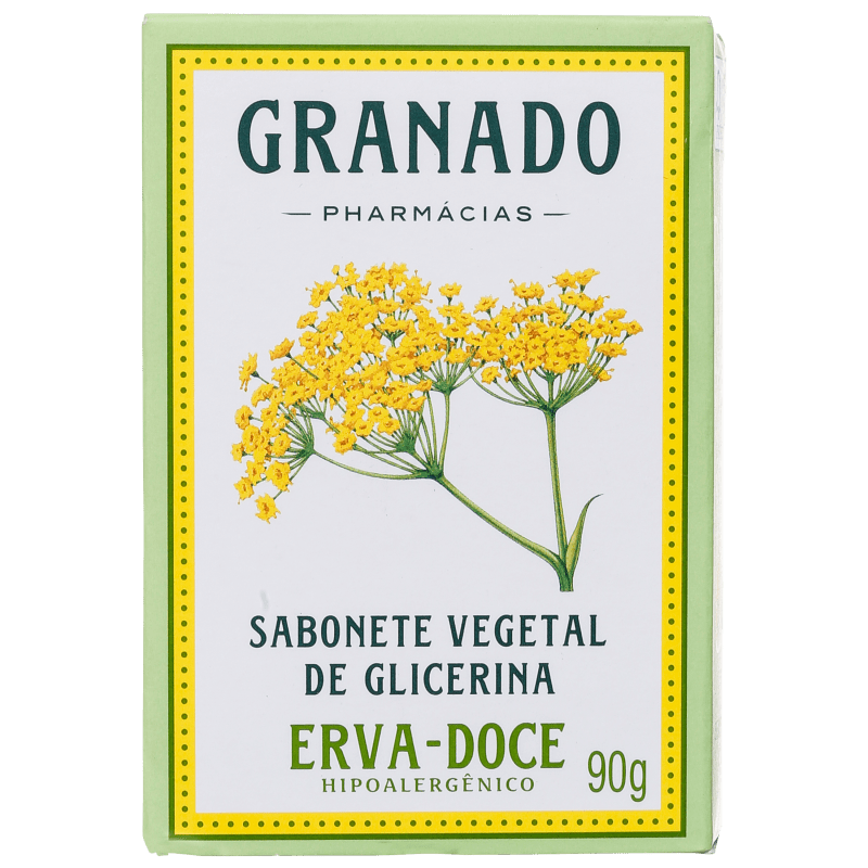 Granado Sabonete Vegetal de Glicerina e Erva-Doce - Sabonete em Barra 90g