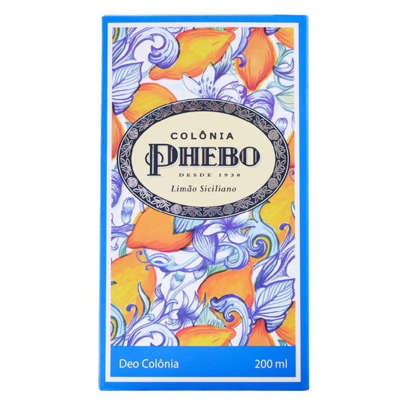 Limão Siciliano Phebo Eau de Cologne - Perfume Unissex 200ml