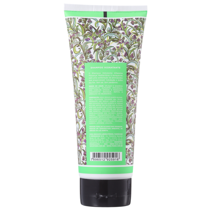 Phebo Mediterrâneo Alfazema Provençal - Shampoo Hidratante 200ml