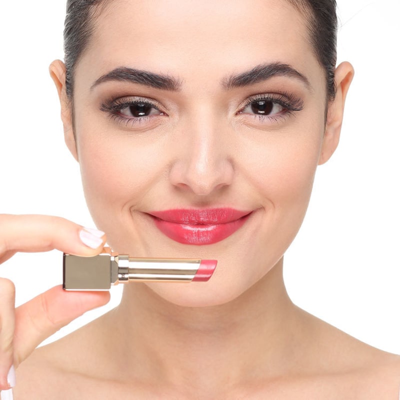 Clarins Rouge Eclat Satin Finish Age-Defying 05 Pink Berry - Batom Cremoso 3g