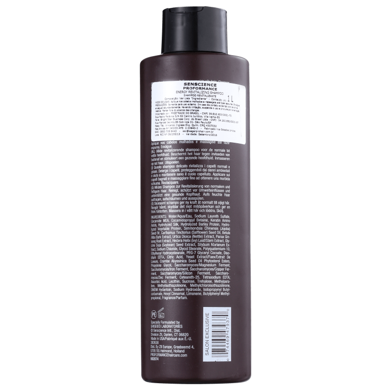 Senscience Energy Revitalizing - Shampoo 1000ml