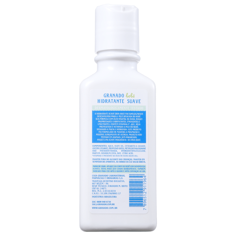 Granado Bebê Suave Erva-Doce - Hidratante 100ml