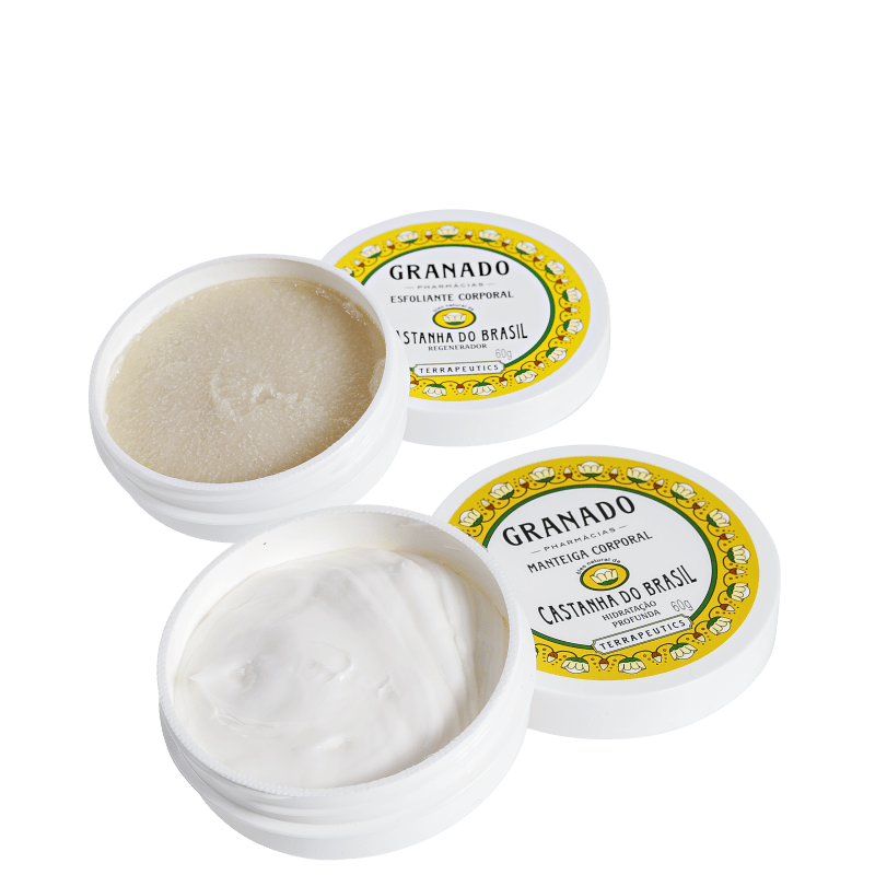 Kit Granado Terrapeutics Castanha do Brasil - Esfoliante 60g + Hidratante 60g