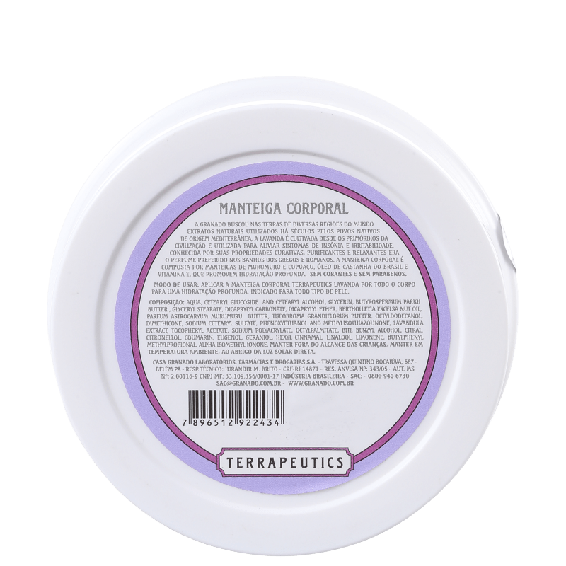 Granado Terrapeutics Lavanda - Manteiga Hidratante Corporal 200g