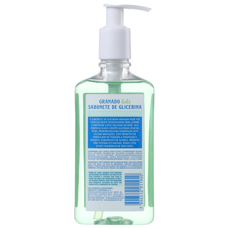 Granado Bebê Glicerina Erva Doce - Sabonete Líquido 250ml