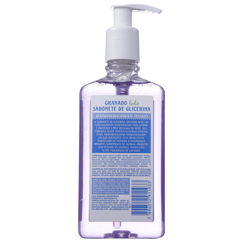 Granado Bebê Glicerina Lavanda - Sabonete Líquido 250ml