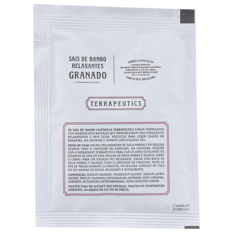 Granado Terrapeutics Relaxantes Calêndula - Sais de Banho 5x16g