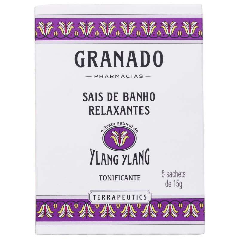 Granado Terrapeutics Relaxantes Ylan Ylan - Sais de Banho 5x15g