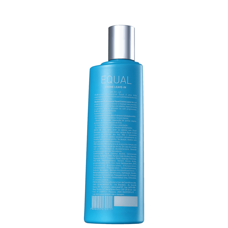 Mediterrani Ionixx Equal Leave-In - Creme Sem Enxágue 250g