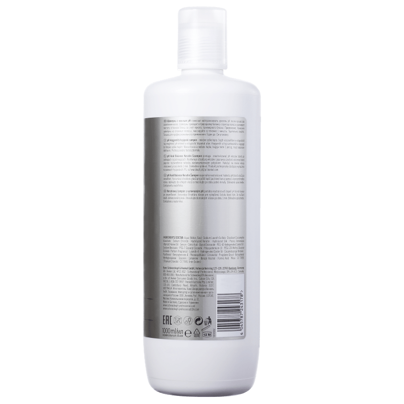 Schwarzkopf Professional Blondme pH Acid Balance Keratin All Blondes - Shampoo 1000ml