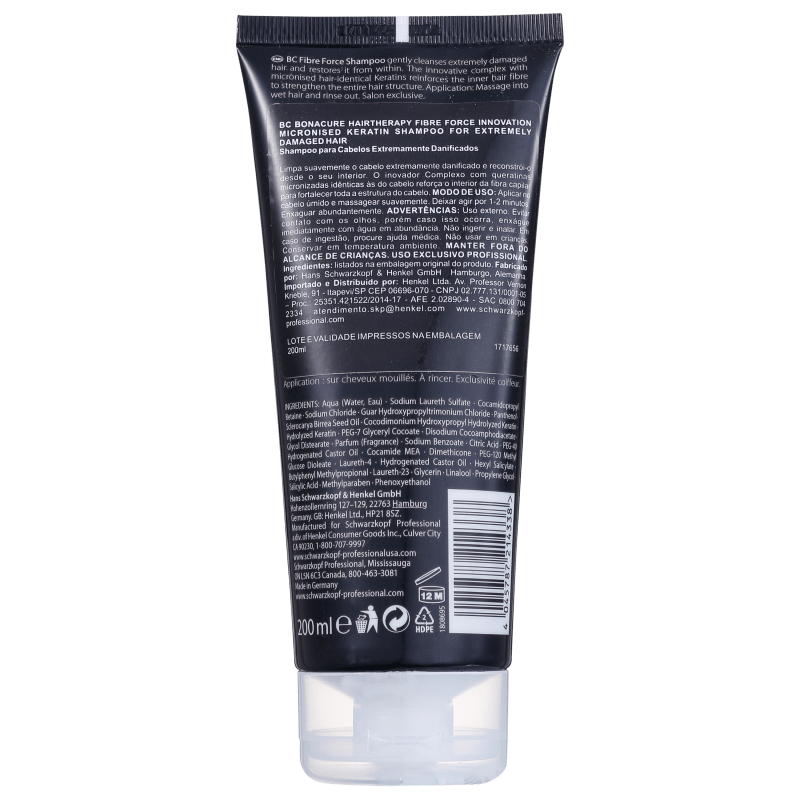 Schwarzkopf Professional BC Bonacure Fibre Force - Shampoo 200ml