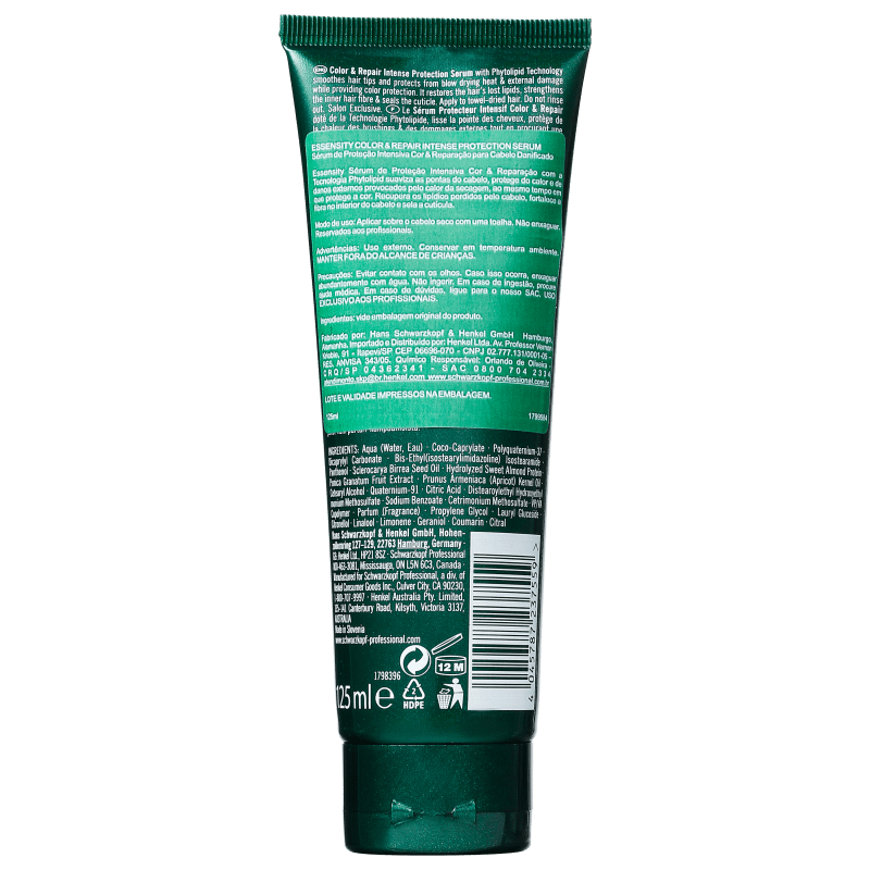 Schwarzkopf Professional Essensity Color & Repair Intense Protection Serum - Protetor Térmico 125ml
