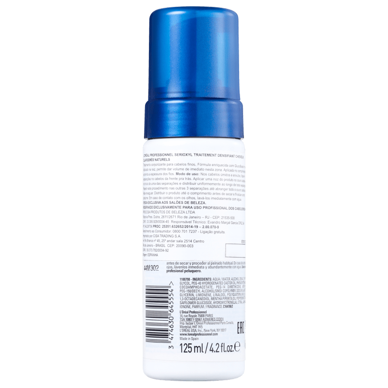 L'Oréal Professionnel SerioXYL GlucoBoost + Incell Traitement densifant Step 3 - Mousse 125ml