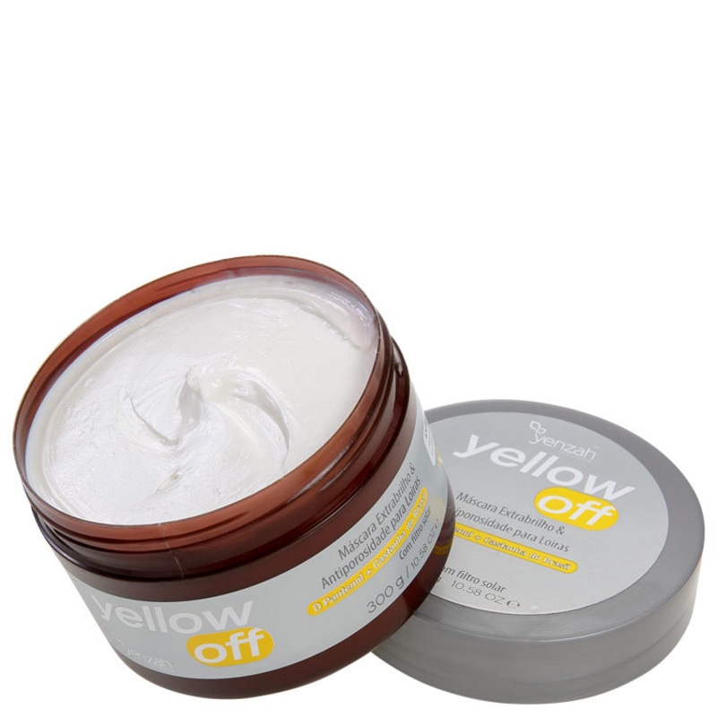 Yenzah Yellow Off Extrabrilho e Antiporosidade - Máscara 300g