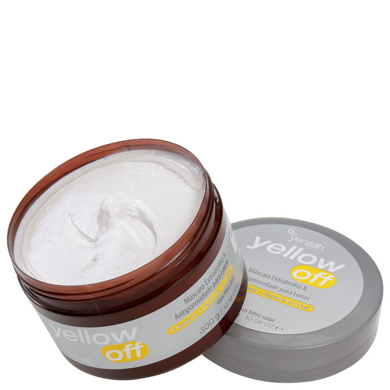 Yenzah Yellow Off Extrabrilho e Antiporosidade - Máscara 300g