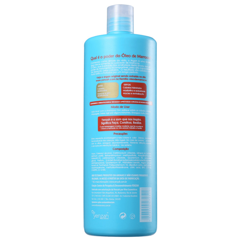 Yenzah OM Óleo de Marrocos Reparador Hidratante - Condicionador 1000ml