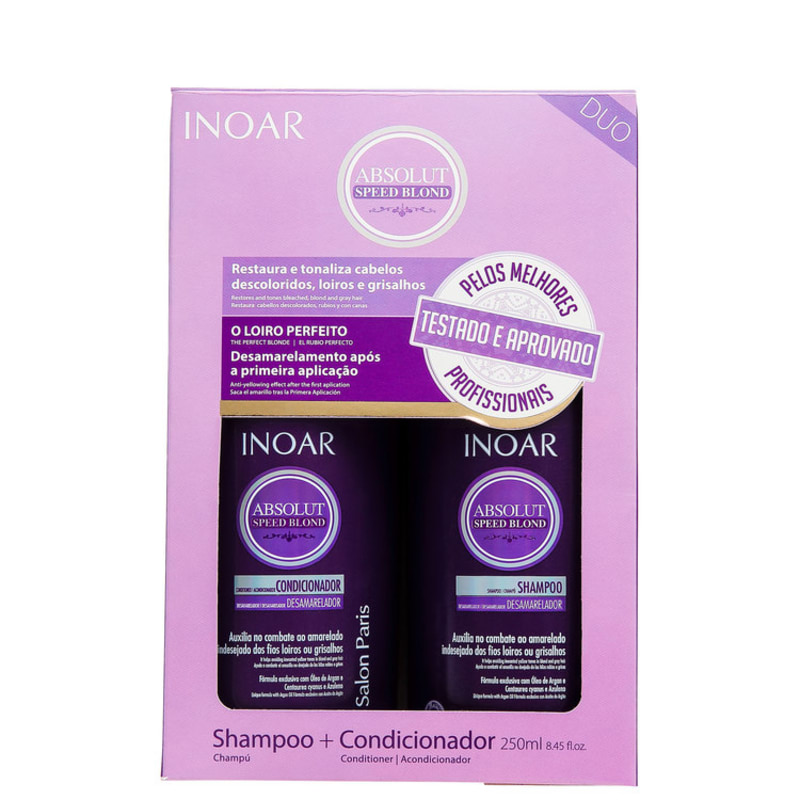 Inoar Absolut Speed Blond Duo Violet Kit (2 Produtos)