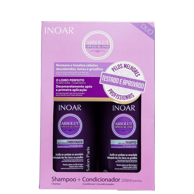 Inoar Absolut Speed Blond Duo Violet Kit (2 Produtos)