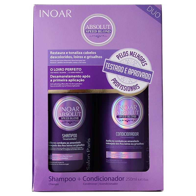 Inoar Absolut Speed Blond Duo Violet Kit (2 Produtos)