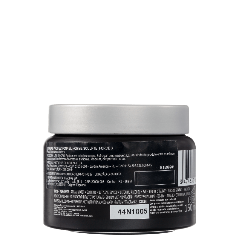 L'Oréal Professionnel Homme Sculpte Force 3 - Pasta 150ml