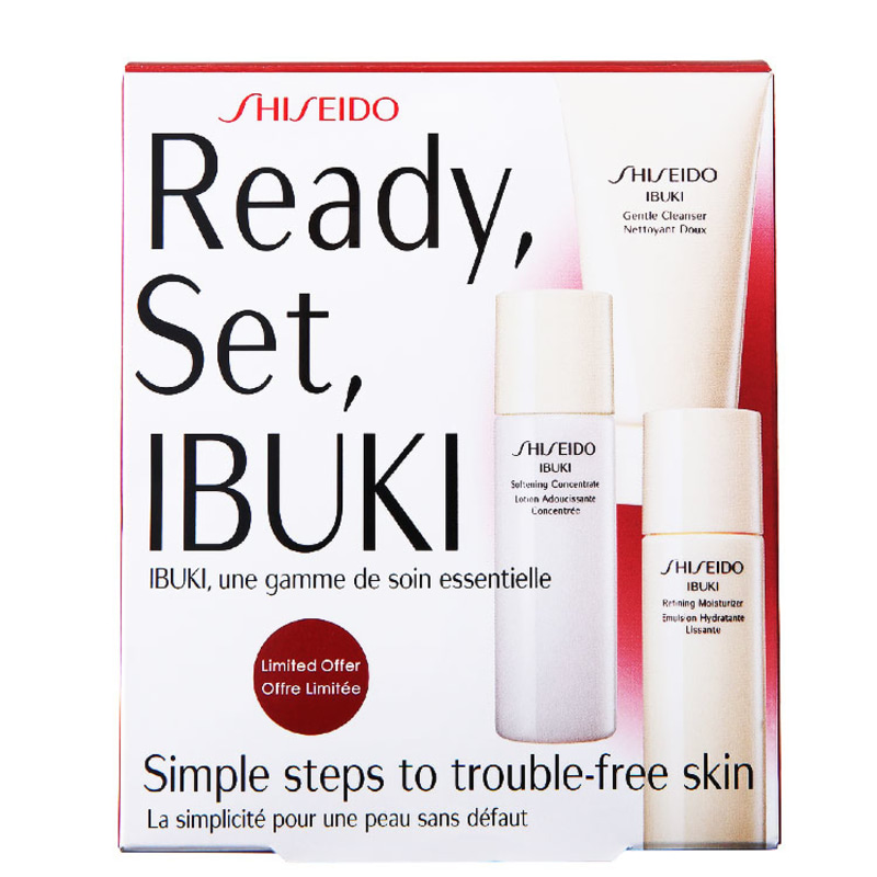 Shiseido Ready, Set, Ibuki Kit (3 Produtos)