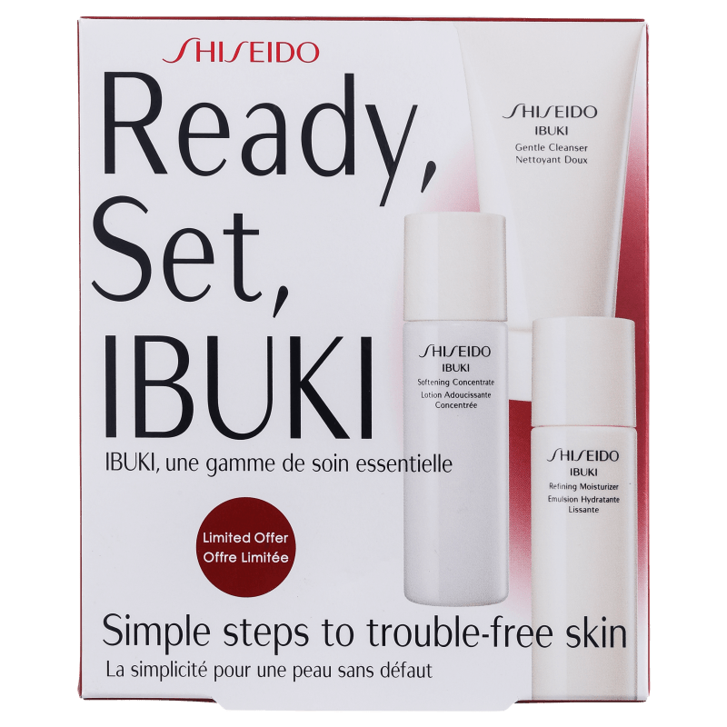 Shiseido Ready, Set, Ibuki Kit (3 Produtos)