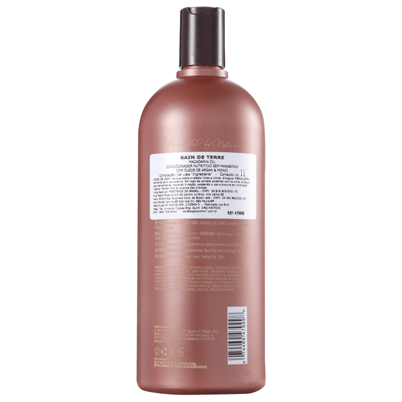 Bain de Terre Macadamia Oil Nourishing Conditioner - Condicionador 1000ml