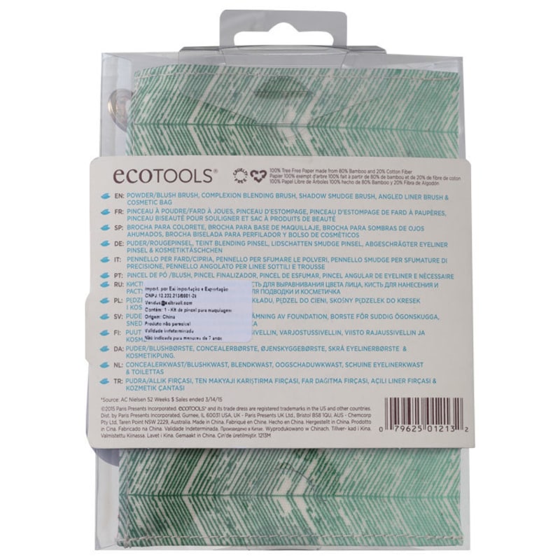 Kit de Pincéis Ecotools Five Piece Mineral (4 produtos)