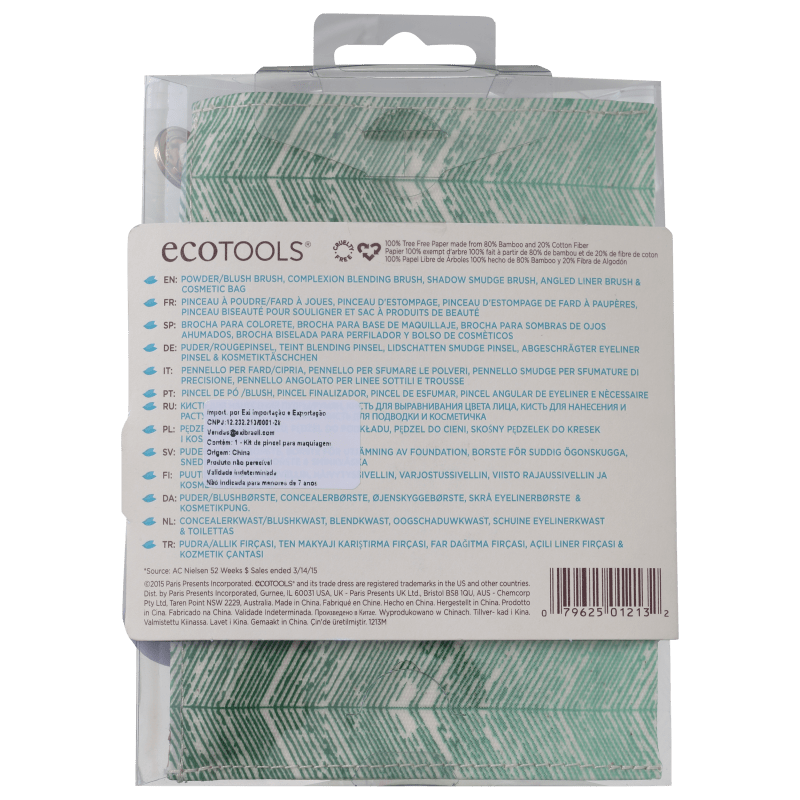 Kit de Pincéis Ecotools Five Piece Mineral (4 produtos)