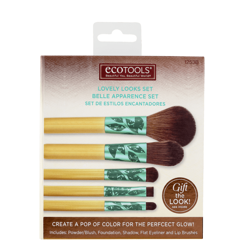 Kit de Pincéis Ecotools Lovely Looks Five Piece (5 produtos)