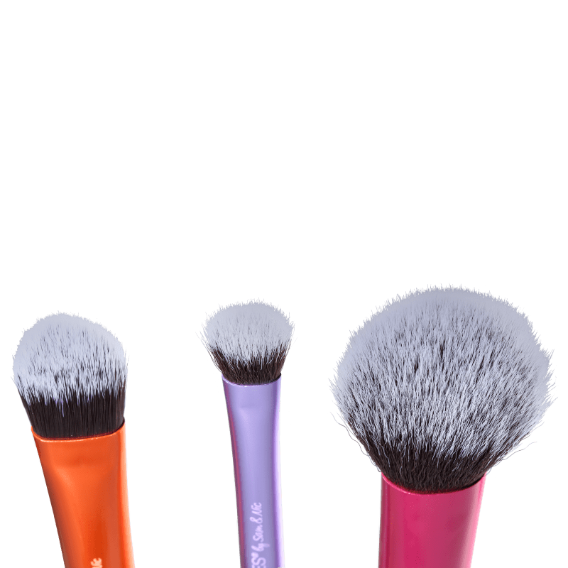 Kit de Pincéis Real Techniques Travel Essentials (3 produtos + Estojo)