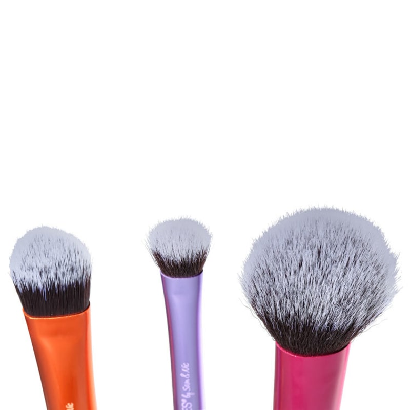 Kit de Pincéis Real Techniques Travel Essentials (3 produtos + Estojo)