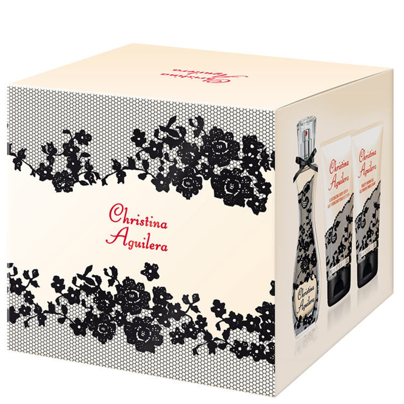 Conjunto Christina Aguilera Feminino - Eau De Parfum 30ml + Gel de Banho 50ml + Loção Corporal 50ml