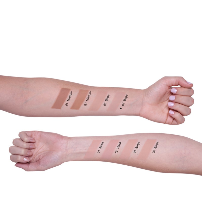 Vult Make Up Efeito Matte 04 Bege - Base Líquida 26ml