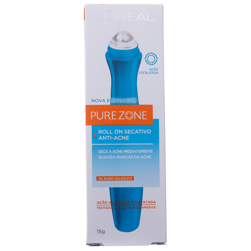 L'Oréal Paris Pure Zone - Roll-On Secativo para Acne 15ml