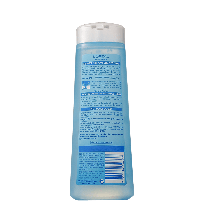 L'Oréal Paris Pure Zone Purificante - Sabonete Líquido Facial 200ml