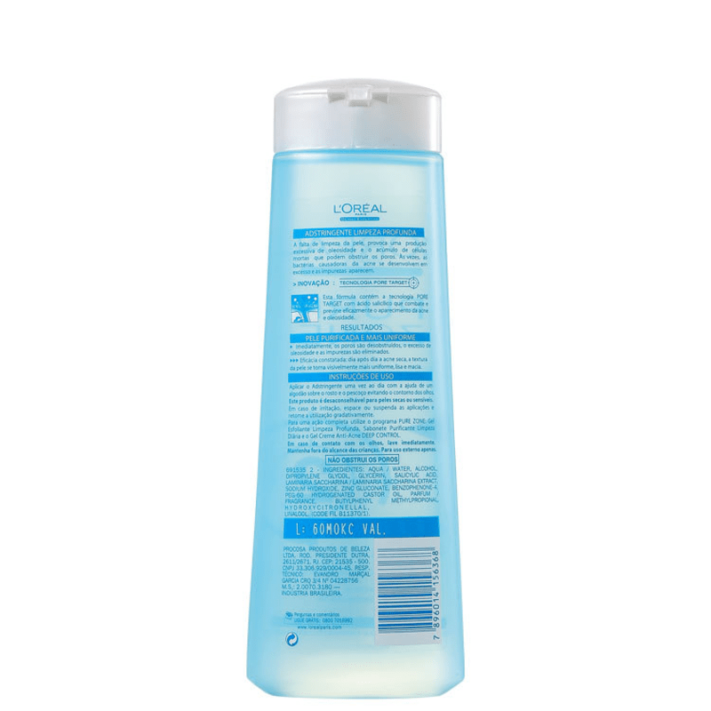 L’Oréal Paris Dermo-Expertise Pure Zone Adstringente – Tônico 200ml