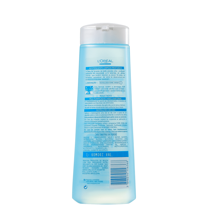L'Oréal Paris Dermo-Expertise Pure Zone - Adstringente Facial 200ml