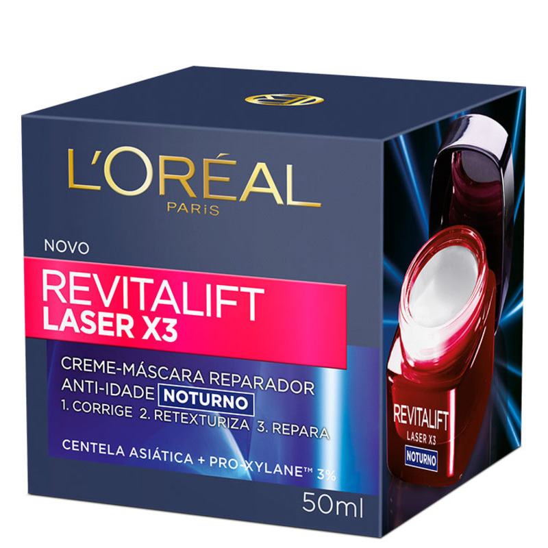 L’Oréal Paris Dermo-Expertise Revitalift Laser X3 Noturno – Creme Anti-Idade 50ml