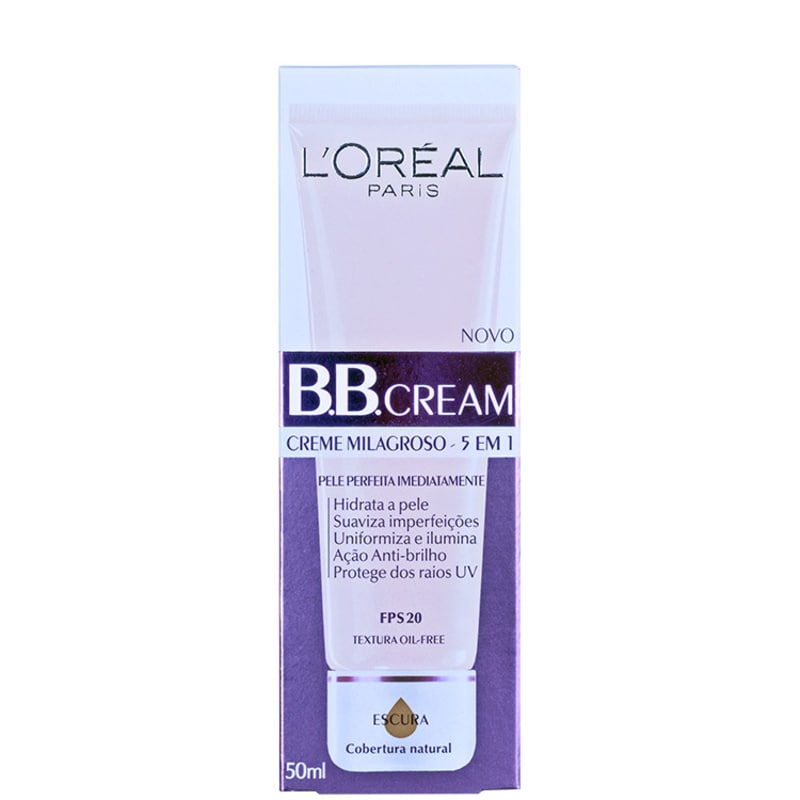 L'Oréal Paris Creme 5 em 1 FPS 20 Escuro - BB Cream 50ml